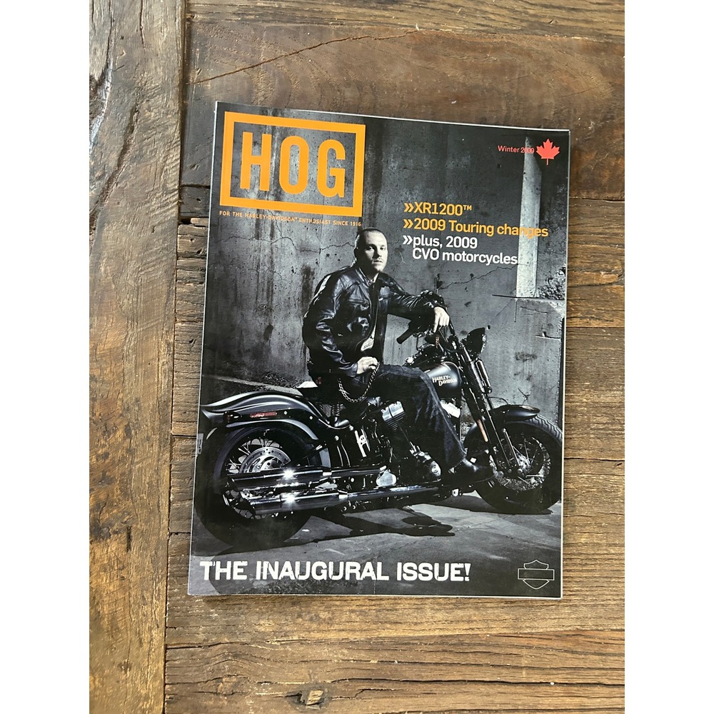 Harley-Davidson HOG Canada Inaugural Issue Winter 2009 XR1200 CVO Magazine